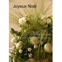 CARTE JOYEUX NOEL N°1 HELLEBORE COMPOSITION